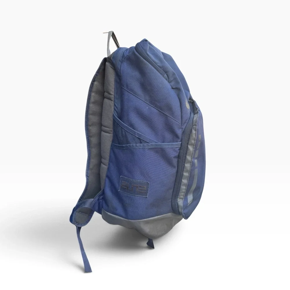 Nike Hoops Elite Max Air Team Basketball Backpack Navy Blue Grey BA4880-410
